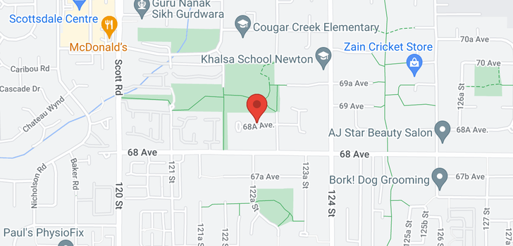 map of 12245 68A AVENUE